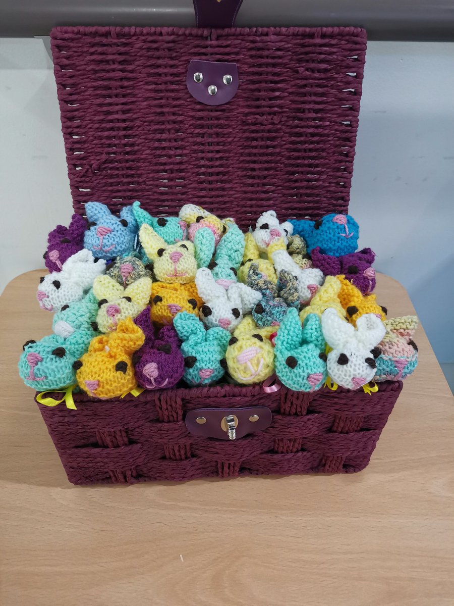 Happy Easter!
Nikaela our activities coordinator has created a basket of bunnies as a gift to our patients, so much cuteness! 
#nikaelascreations #strokerehabunit #hospitalateaster