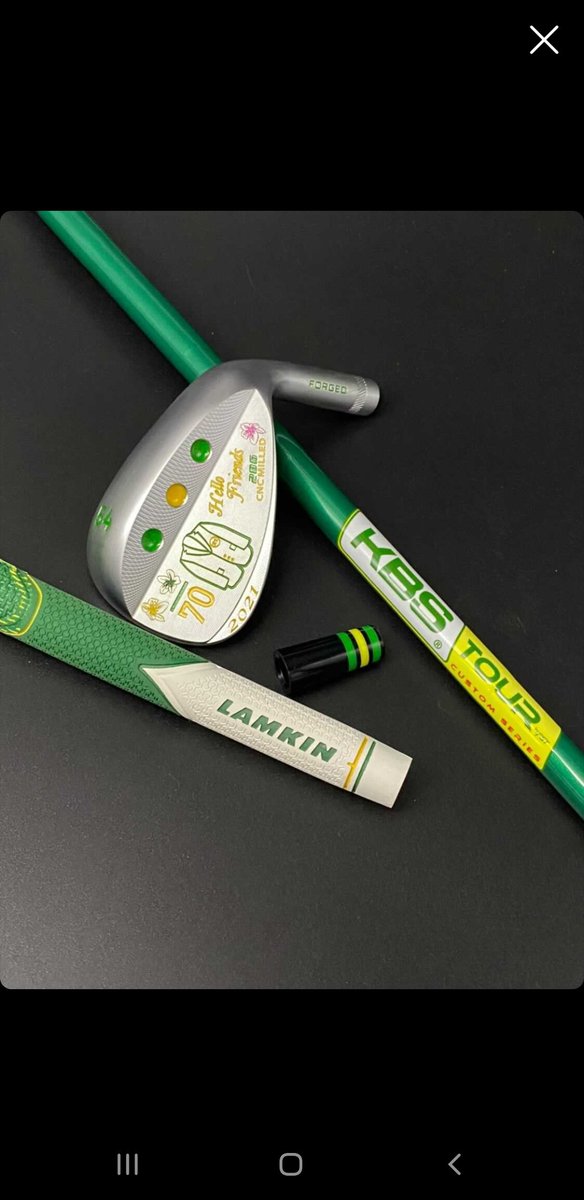 Sub70's tweet image. #Masters week wedge giveaway! And a LH winner! RT with #Sub70Masters or #Sub70MastersLH for lefty and follow us to enter. Also check out wedgefx.com Our guy Lee did all of the custom work on these beauties! @KBSGolfShafts @LamkinGrips