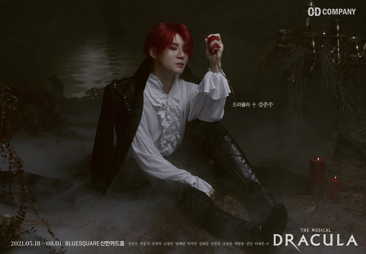 #뮤지컬 #드라큘라 #DRACULA
⠀
매 시즌 이어진 흥행불패 신화!
환상의 캐스트가 선보이는 매혹적인 판타지 로맨스🥀
⠀
𝙳𝚁𝙰𝙲𝚄𝙻𝙰
드라큘라 #김준수

𝐃𝐑𝐀𝐂𝐔𝐋𝐀 : 𝐓𝐡𝐞 𝐌𝐮𝐬𝐢𝐜𝐚𝐥
⠀
2021.05.18 GRAND OPEN
#뮤지컬드라큘라 #블루스퀘어신한카드홀