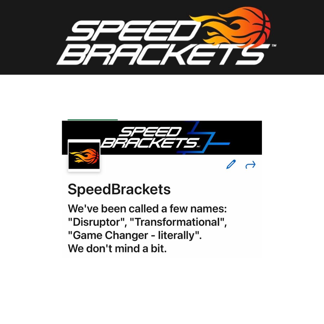 SpeedBracketApp's tweet photo. We’ve been called a few names: “Disruptor”, “Transformational”, “Game Changer - literally”. We don’t mind a bit...
Only 1 day left to download our app at https://t.co/T30AWRElu9
#speedbracketsapp
#playerswannaplay
#nobustedbrackets
#playtotheend
#changeanywhereanytime https://t.co/uKV7VS3Hn3