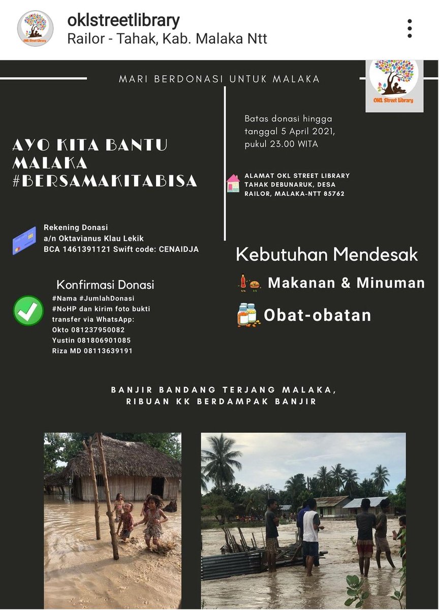 windyariestanty's tweet photo. ntt lagu butuh dukungan kita. 

donasi bisa disalurkan melalui kawan-kawan ini. membantu menyebarkan juga adalah bentuk dukungan agar makin banyak yang tahu dan mau terlibat.

terima kasih, ya. https://t.co/kezI8yKL1h