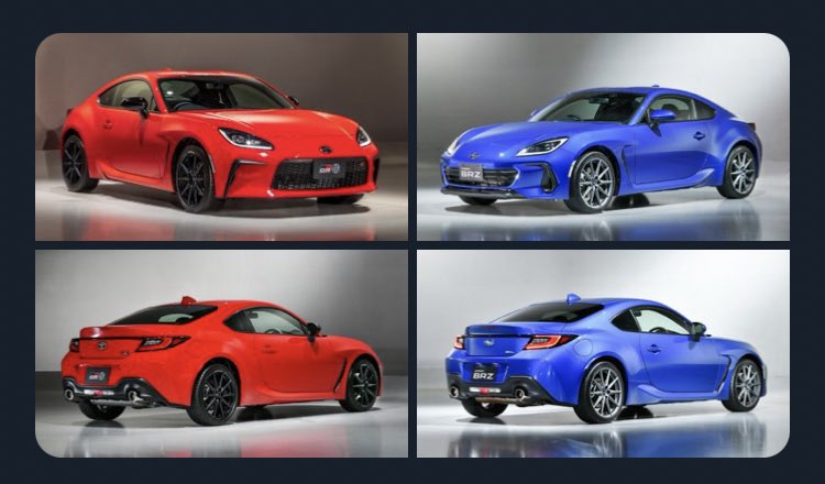 Psyga 新型86と新型brzのデザイン フロント ジャガーfタイプ リア Nsx のそれに似ている T Co I0pslpdoym Twitter