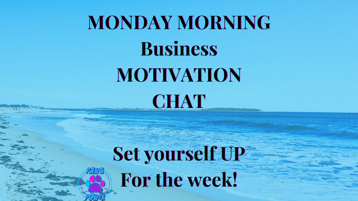 PawsPower3's tweet photo. Come and join me for my Monday morning Business Motivation chat.
Grow your business, stay organised and efficient!
RT and spread the word! https://t.co/XPBwpSJGPw