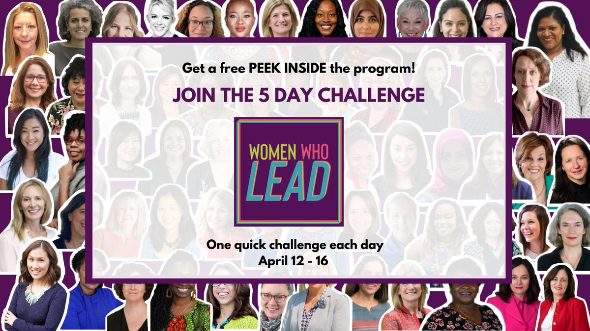 Join The 5 Day Challenge!!

One quick challenge a day from April 12- April 16 to connect with other growing leaders and #womenwholead 

Join at: colossal-painter-3131.ck.page/25356fac56

#womenleaders #womened #inspiringwomen #mentor #mentorship #schoolleaders