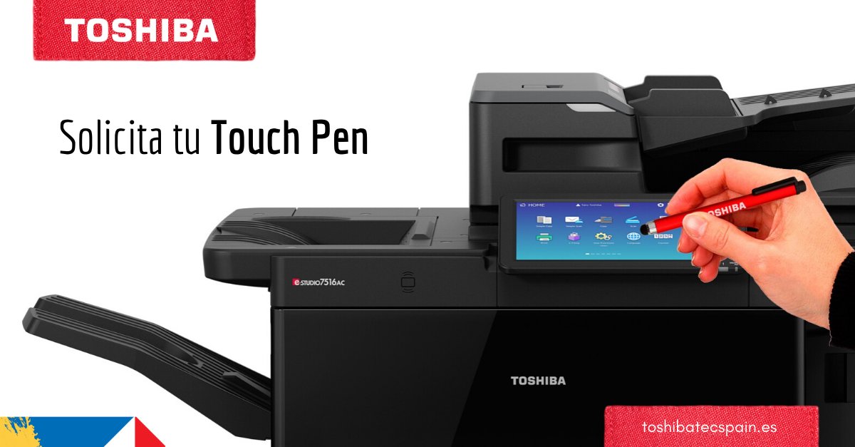 ToshibaTECSpain's tweet photo. ¡Solicita tu Touch Pen #TOSHIBA! Si tienes un equipo e-STUDIO de pantalla táctil, no dudes en solicitar tu "touch pen" a tu distribuidor oficial. Mantén la seguridad de todos tus empleados: https://t.co/Khy1Ap4IdQ

#toshibatec #seguridad #touchpen https://t.co/QJLAyosXGQ