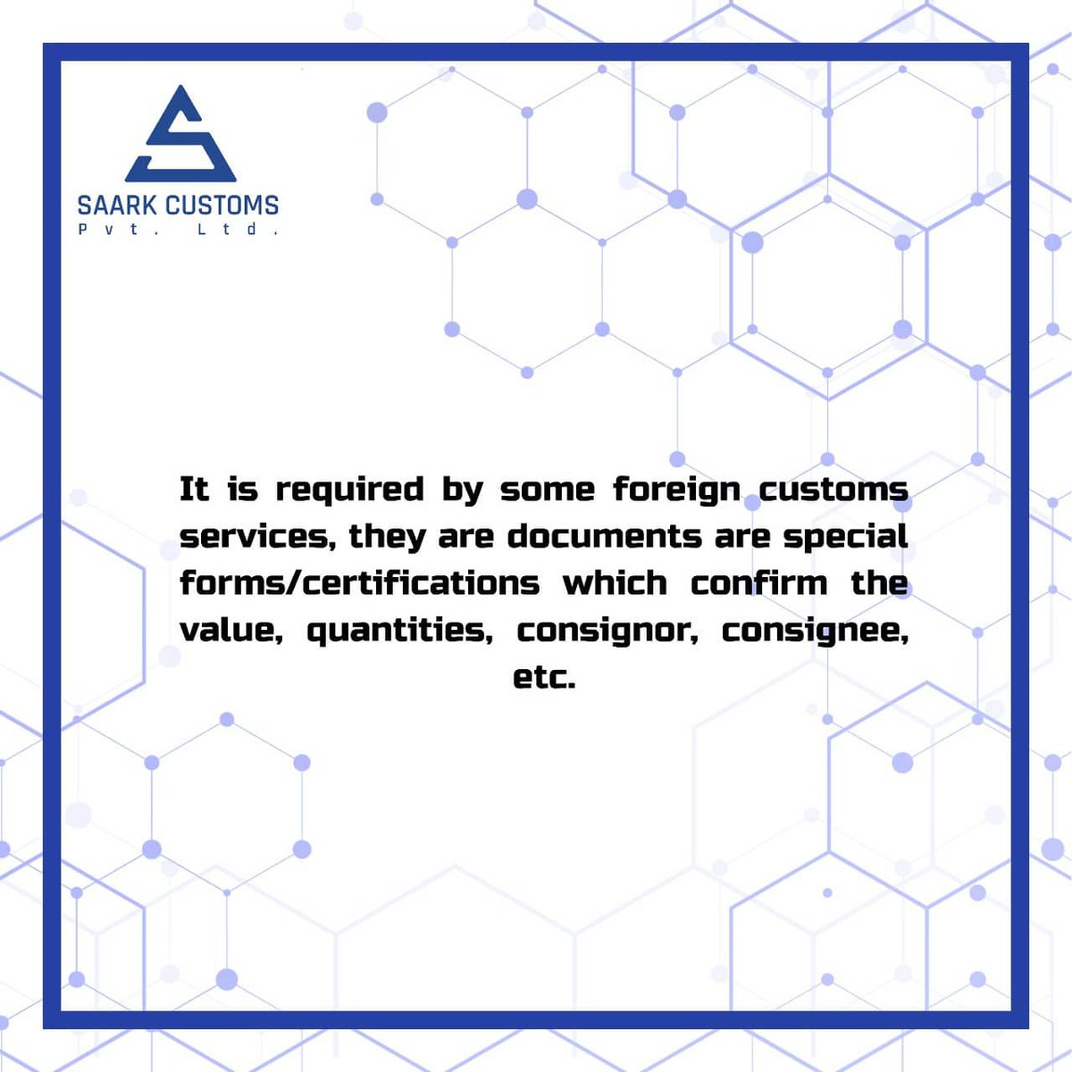 CustomsSaark's tweet photo. Part 4
Know what are the basic Documents required for Import-Export.
Detail of every document is here ! 
Swipe to know more 👉🏻
.
.
Like👍🏻 Comment 🔁 Share ↗️ Retweet
.
.
Our director has more than 25+ years of experience in this industry. https://t.co/Rp9fhr2T6F