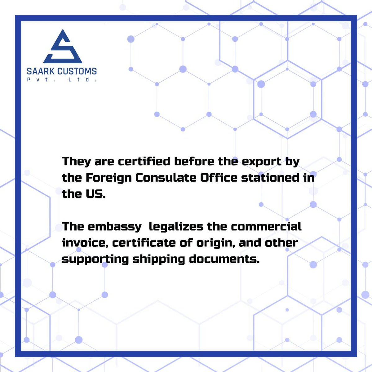 CustomsSaark's tweet photo. Part 4
Know what are the basic Documents required for Import-Export.
Detail of every document is here ! 
Swipe to know more 👉🏻
.
.
Like👍🏻 Comment 🔁 Share ↗️ Retweet
.
.
Our director has more than 25+ years of experience in this industry. https://t.co/Rp9fhr2T6F