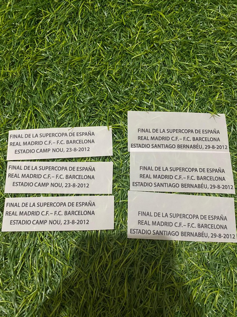 MDT Supercopa 2012 bernabeu & Camp nou ORIGINAL Rp.125.000 / pcs