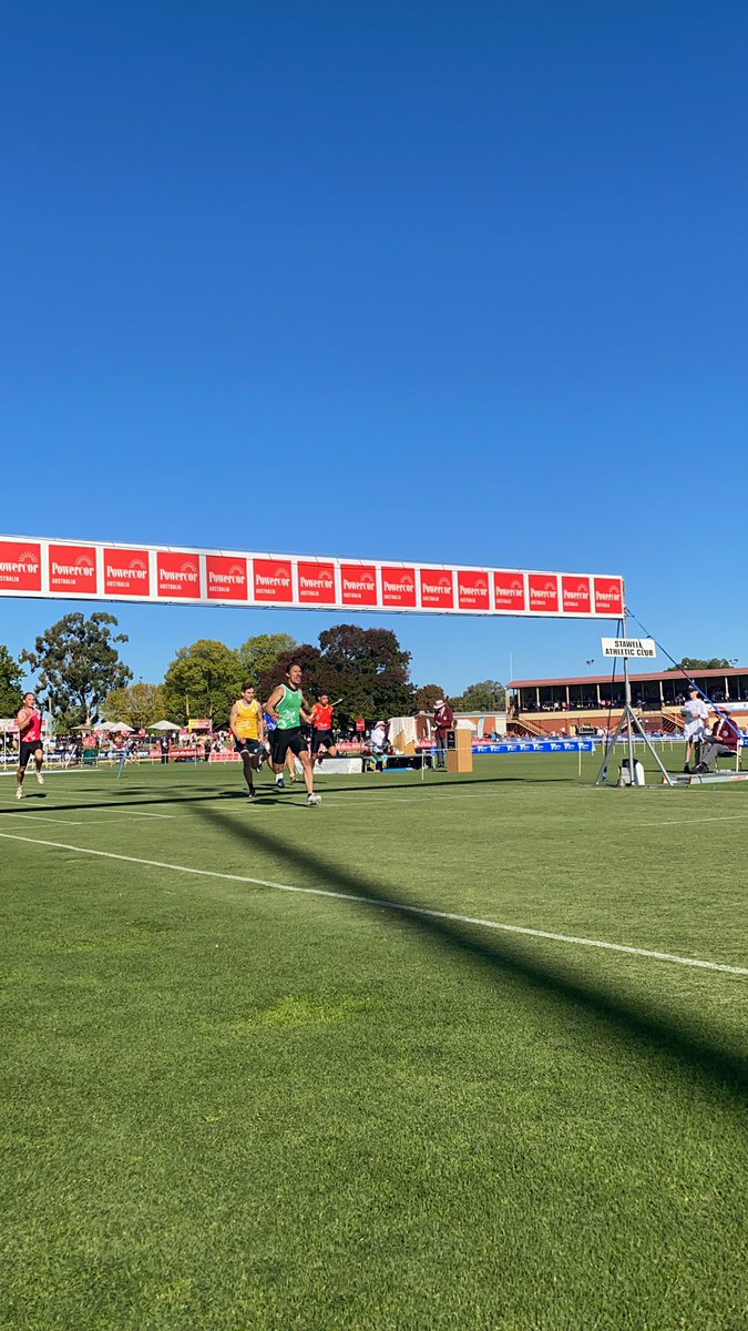 Stawell_Gift's tweet photo. He’s done the double! The man of the moment Edward Ware has taken out the Stawell Athletic Club Jack Donaldson 200m Handicap after winning the Powercor Stawell Gift. #StawellGift #PowercorStawellGift https://t.co/UyCfQ4gF0X