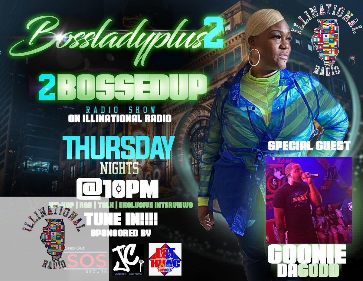illinational's tweet photo. Thrusdays 
@10pm
#bossladyplus2
Is your host for
#bossedupradioshow
On
https://t.co/vrIJsUU7cf
#illinational
#weareill https://t.co/VmPFU1JoL4