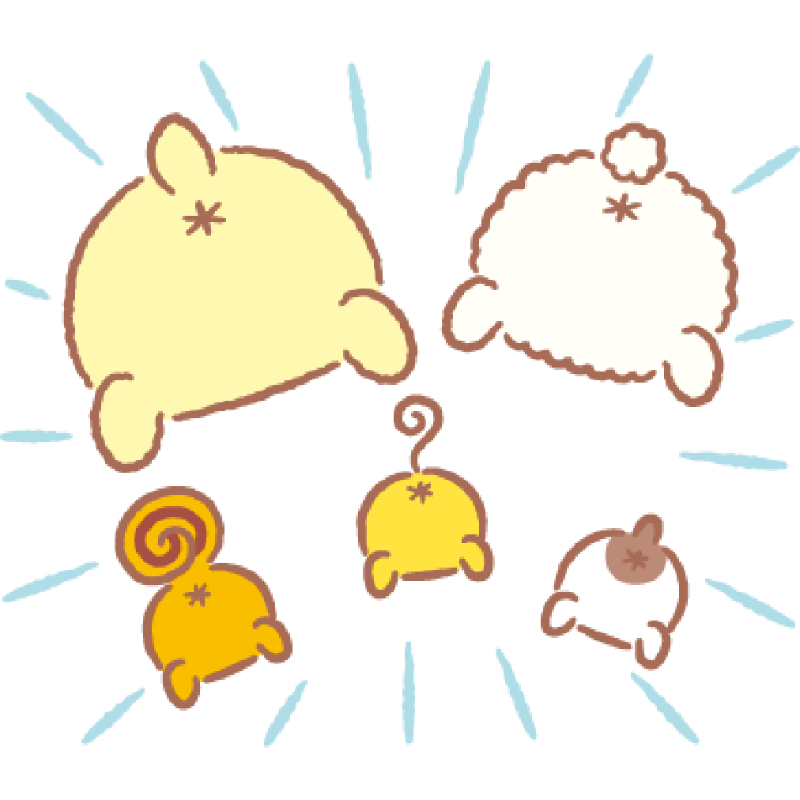 ポムポム☆*。 🎉ポムポムプリン🐶 🐶25周年記念🎉 #ポムポムプリン の LINEスタンプ