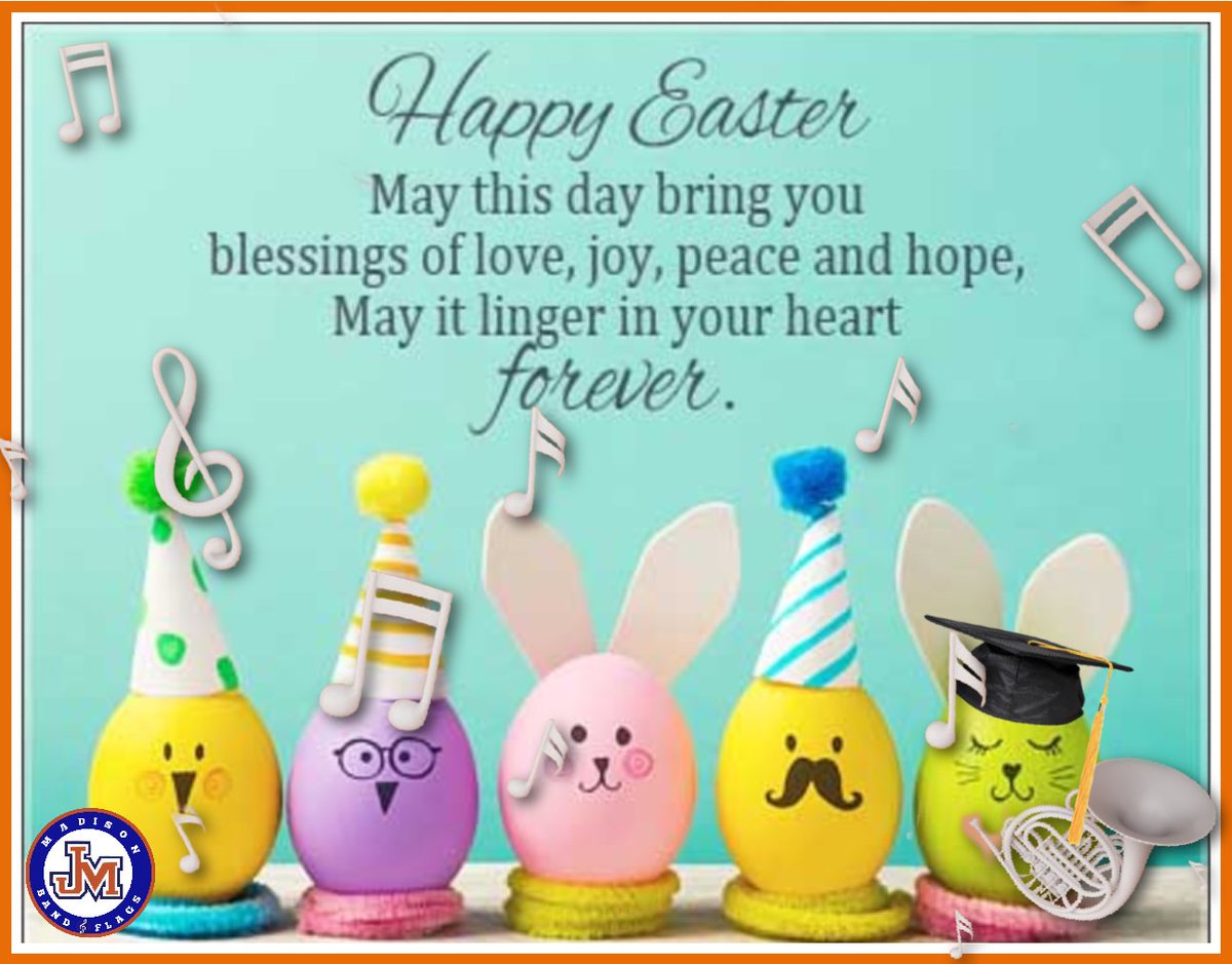 MadisonMavBand's tweet photo. Happy Easter! 🐥 🎶 https://t.co/9rRBMMJaZS