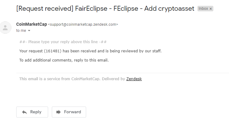 FairEclipse's tweet image. We have applied to be listed in CoinMarketCap.