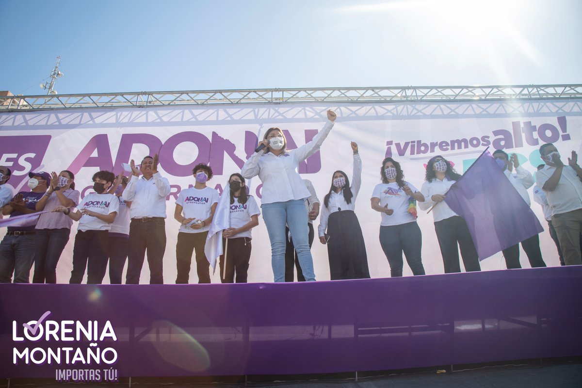 LoreniaMontRuiz's tweet photo. Gran inicio de campaña el de hoy con @adonai_carreon y todos los candidatos y candidatas del #pesbcs 💜.
¡Por la ✔️ida Y la Familia #ImportasTú¡ https://t.co/aObgvQKdm8