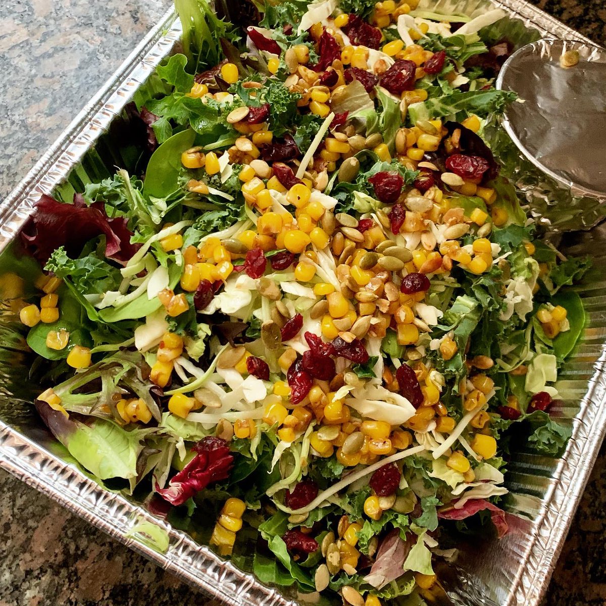 woodfired's tweet image. Charcoal roasted pork tenderloin and balsamic marinated corn and cranberry salad for one of the nicest gals on the planet and her beau.
.
#805eats #702eats #nomadchef