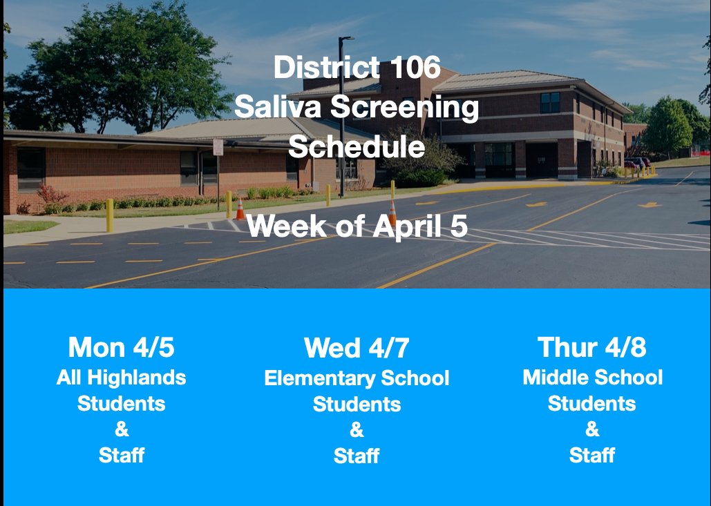 Don't forget we are screening twice again this week.  See the schedule below.