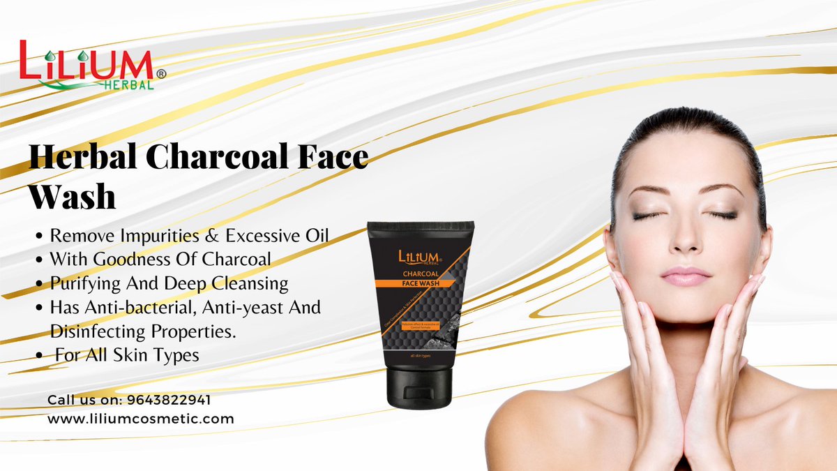 lilium charcoal face wash
