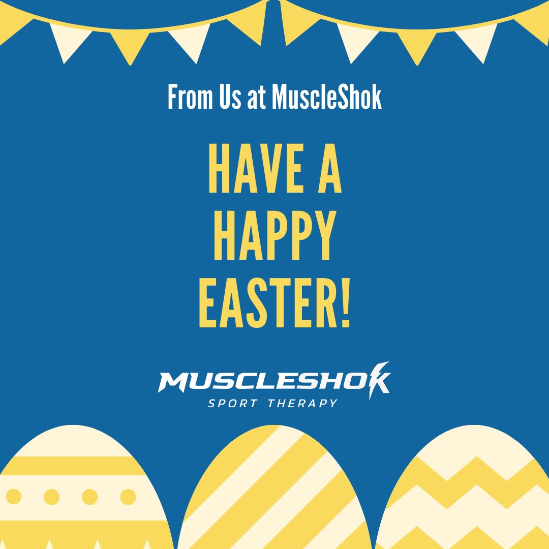 MuscleShok's tweet photo. Happy Easter from the MuscleShok team! 🐰 https://t.co/fXmdnMfXPm