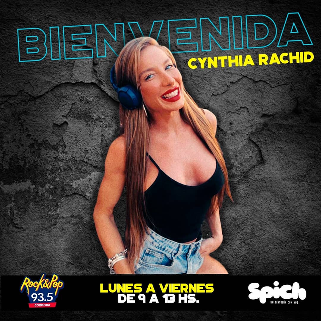 Rating Córdoba (@ratingcordoba) on Twitter photo #BOMBAZO📻 VUELVE CYNTHIA !
Desde este lunes <a href="/cynthiarachidok/">Cynthia Rachid</a> LA PIONERA DEL CLIMA EN CÓRDOBA se incorpora a #Spich con <a href="/mimispicher/">Mimi Spicher</a> de lunes a viernes 9 a 13 horas por <a href="/RockandPopCba/">Rock&Pop Córdoba</a> 93.5 ! #BOMBAZO📻 VUELVE CYNTHIA !
Desde este lunes <a href="/cynthiarachidok/">Cynthia Rachid</a> LA PIONERA DEL CLIMA EN CÓRDOBA se incorpora a #Spich con <a href="/mimispicher/">Mimi Spicher</a> de lunes a viernes 9 a 13 horas por <a href="/RockandPopCba/">Rock&Pop Córdoba</a> 93.5 !