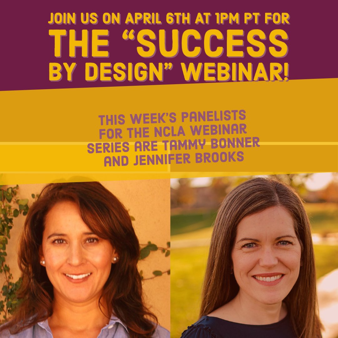 NCLA_CTE's tweet photo. Join us Tuesday, April 6th at 4pm ET for our webinar, Success By Design. Host @RachaelEdu will be joined by #AZCTECC staff, Tammy Bonner and Jen Brooks. Learn about grassroot efforts to build statewide consortia and current partnerships in AZ. https://t.co/2YiaEuG3nS https://t.co/ccqBRPMqCJ