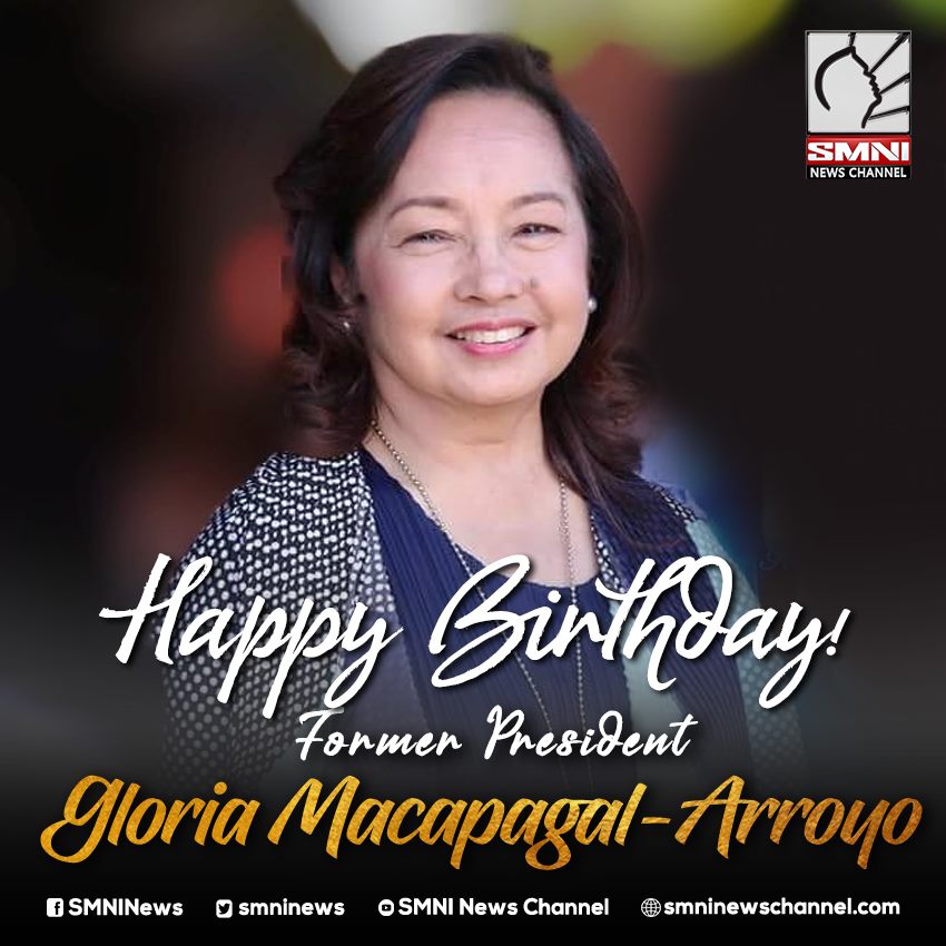 Happy birthday Former President Gloria Macapagal-Arroyo!!! 
