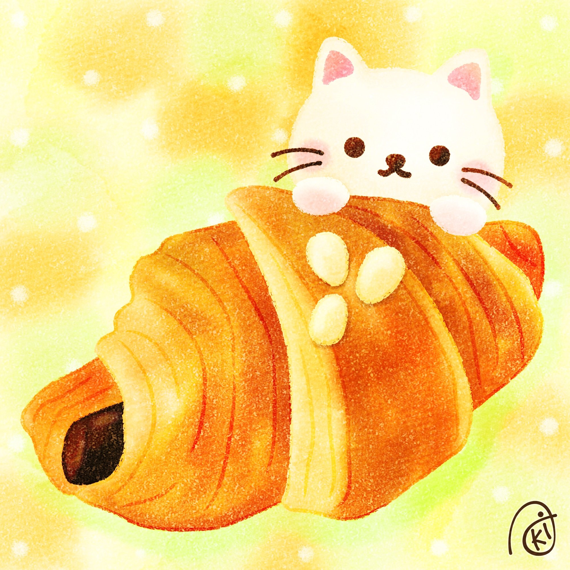 Aki チョコクロワッサン イラスト お絵描き 猫 チョコクロワッサン T Co Jg6dvmxql4 Twitter