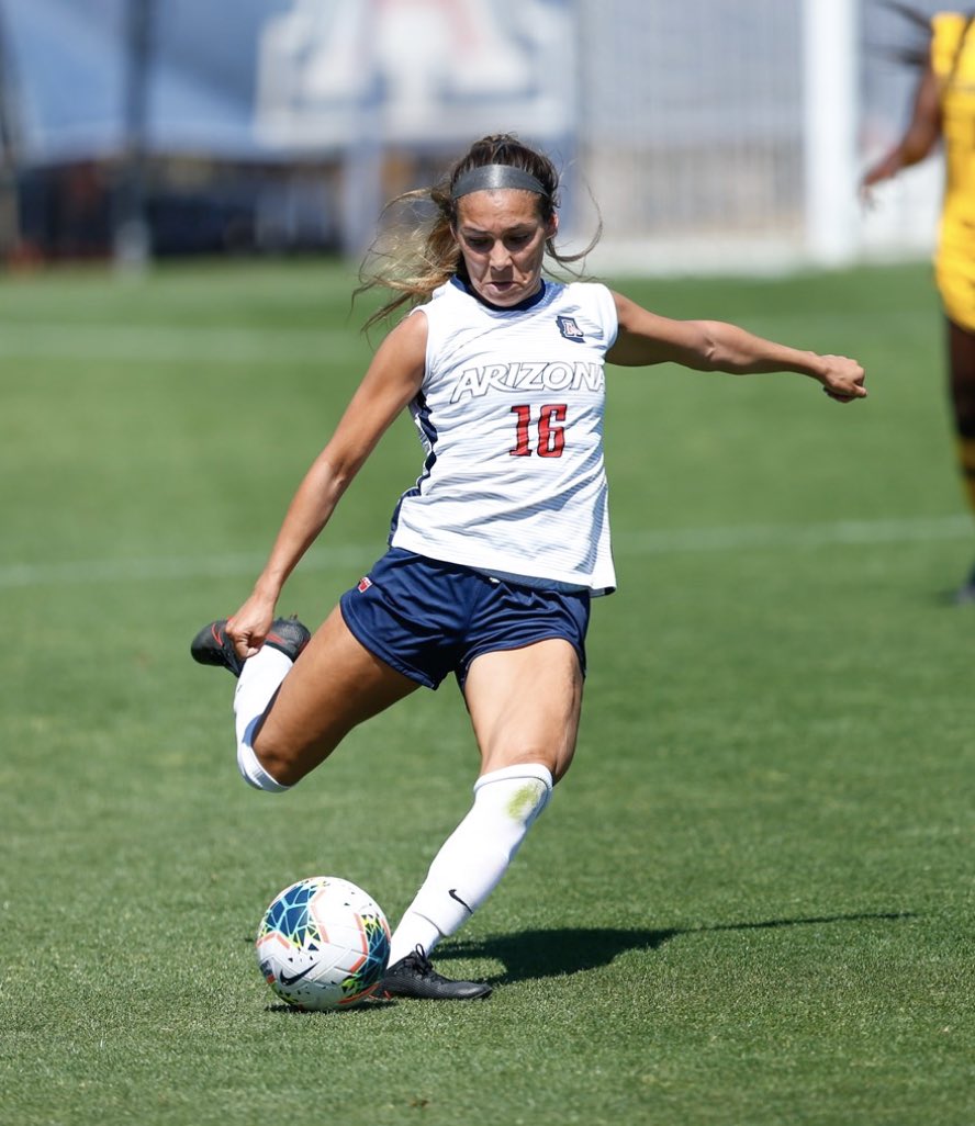 ArizonaSoccer's tweet photo. This weekend marks the first time in program history that the Cats have swept Stanford and Cal in one season❗️

This team is making history!

#BearDown  | #BuildingALegacy https://t.co/hTLLqyPOdV