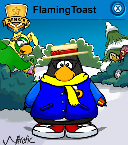 Aunt Arctic on Zipline. I really like this new background ☀️