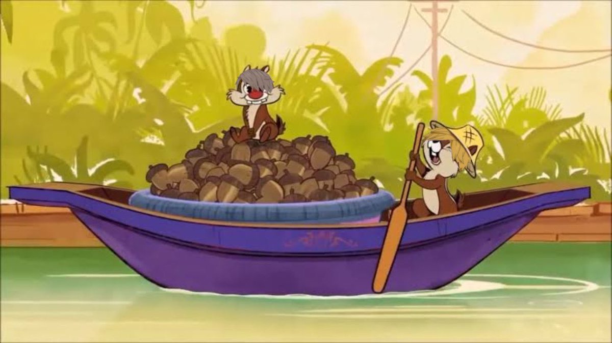 ชิพกะเดลนี่สองพี่น้อง ขายของในคลอง ในกองเรามีแต่ถั่วดี ๆ เพิ่งเด็ดสด ๆ มากินให้หมด