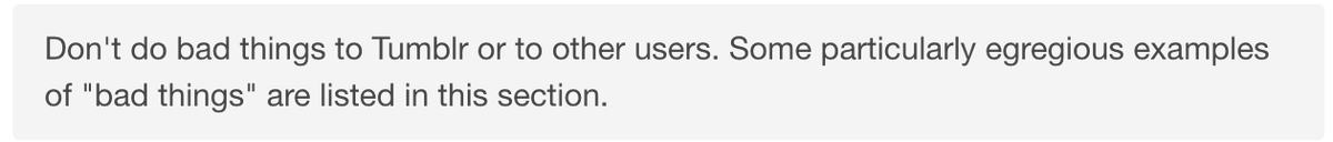 arlo_in's tweet photo. What I found interesting while looking at @tumblr's Terms of Service Assignment was how they managed to let a relatable voice come through every once in a while. #MCO335 https://t.co/AnsatKldAQ https://t.co/1diPak2fmQ