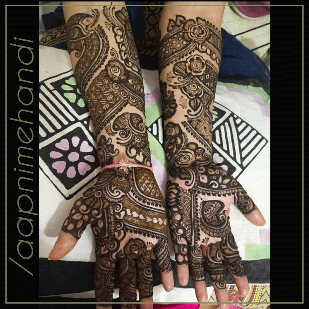 Designs By @ankitamaheshwari
.
Follow <a href="/aapnimehandi/">आपणी मेहंदी</a> for more such beautiful designs
.
#aapnimehandi  #mehandidesign  #henna #mehandi #bridalhenna #bridalmehandi #mehandiart #hennadesigns #indianhennadesign #rajasthanimehnadi #rajsthanihennaart #weddingmehadni #professionalmehadni