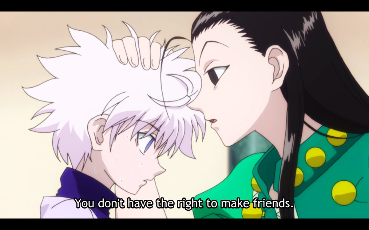 THIS MOTHERFUCKER. I HOPE KILLUA ENDS THIS GLORIFIED LOKI COSPLAYER SOMEDAY I REALLY FUCKING DO