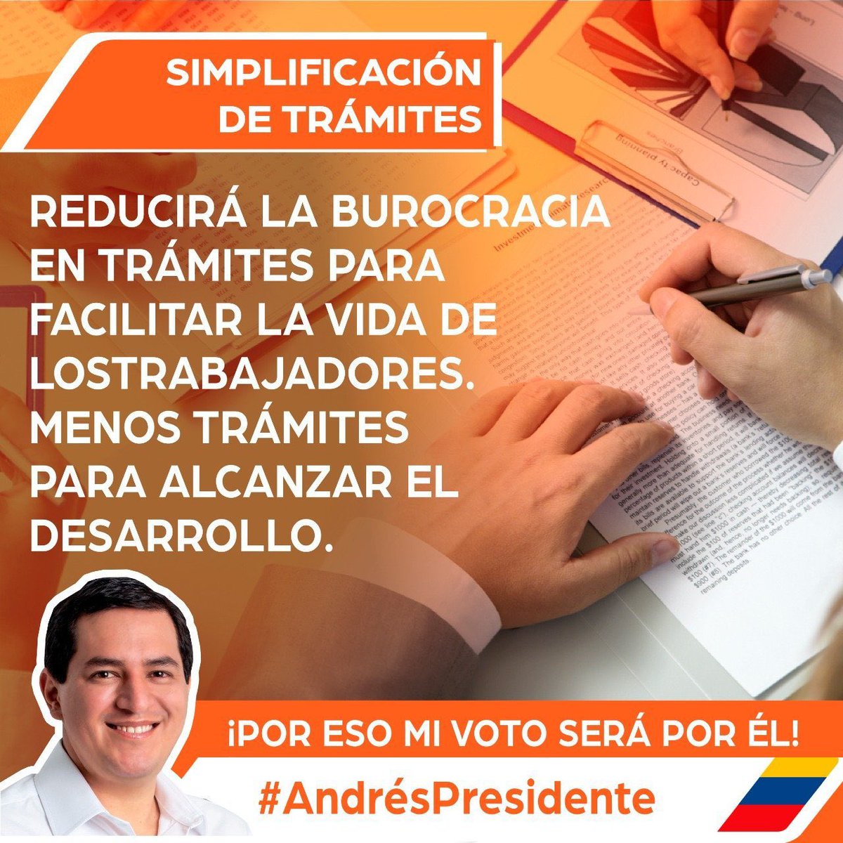 sur_esperanza's tweet photo. Simplificación de trámites| Arauz reducirá la burocracia en trámites con el fin de facilitar la vida de los trabajadores. Menos trámites para alcanzar el desarrollo. #AndrésPresidente https://t.co/rgdvM0qO4V