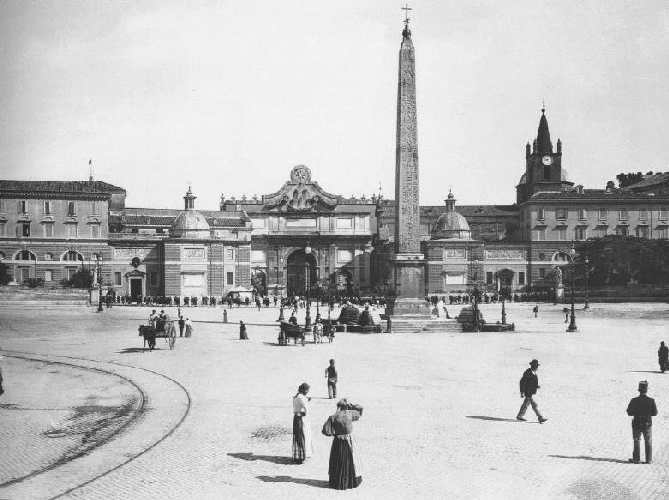 Anduelan's tweet photo. Perspective. #Rome   #PiazzadelPopolo 1920-2020 https://t.co/9SjPU1tnQO