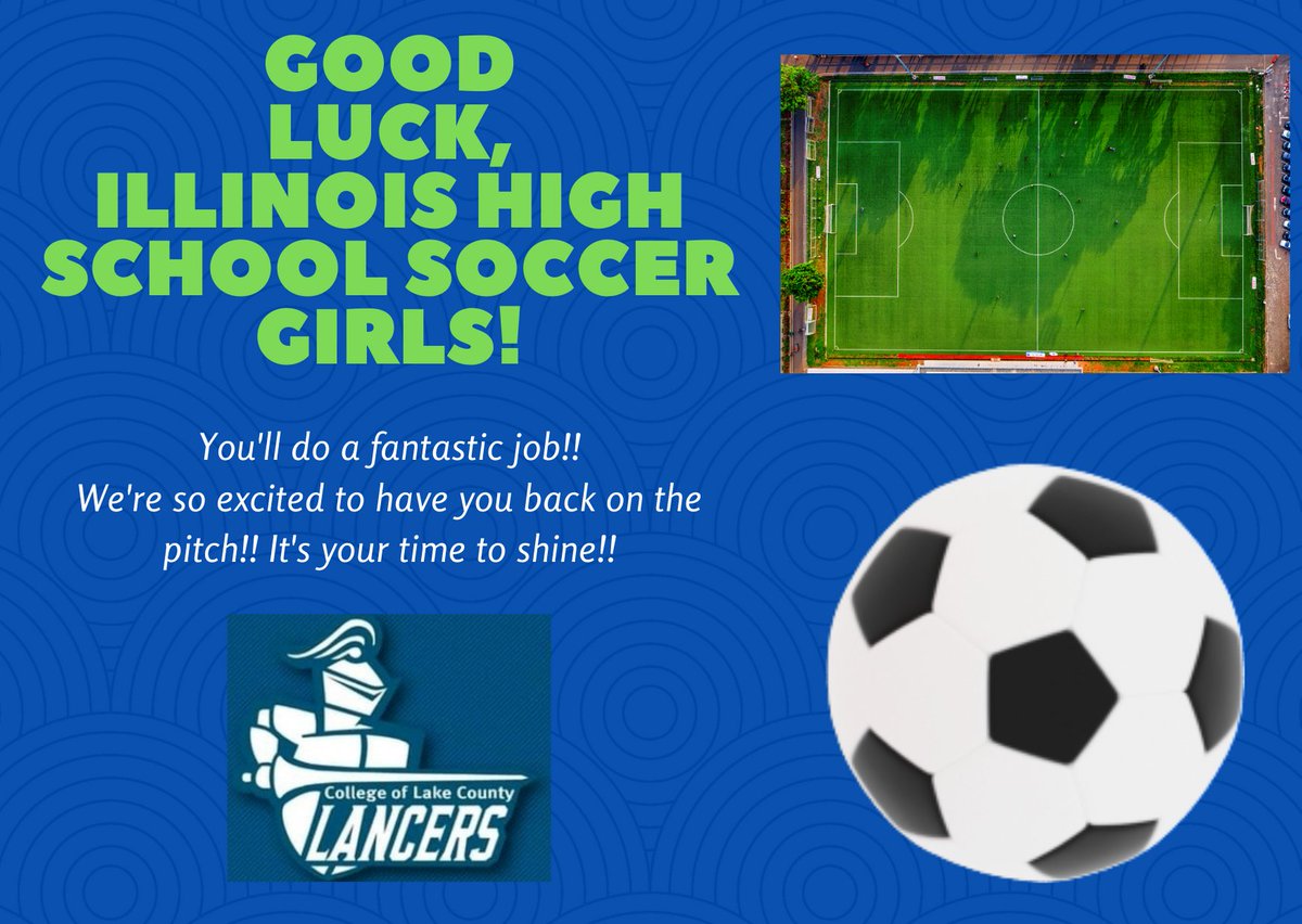 clcwomenssoccer's tweet photo. FINALLY!! Illinois high school girls ⚽ is back!! Good luck to all!! #soccer #illinoishighschoolsoccer #welcomebackgirls #ihsasoccer https://t.co/DZ8aHi7Ekw