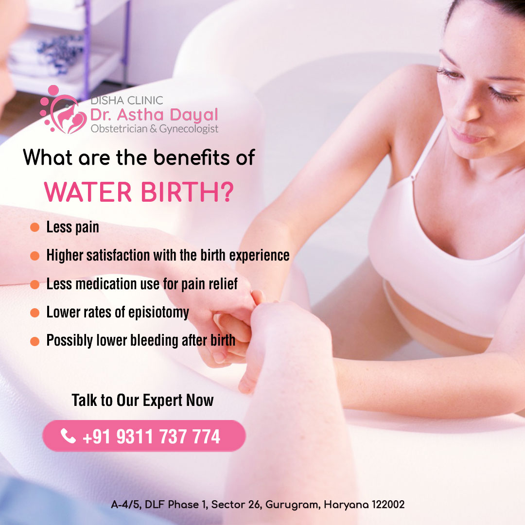 Dr Astha Dayal - Gynecologist and Obstetrician on X: Water birth is a  technique of natural birthing, that provides pain relief in labour. What  are the benefits of water birth? ✓ Less
