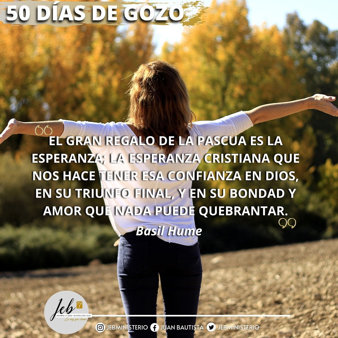 jebministerio's tweet photo. 5️⃣0️⃣ DÍAS DE GOZO😁

🙏🏽ORACIÓN:
Jesús, Tú que moriste y resucitaste por AMOR, entra en mi vida y permanece en ella; enséñame siempre a caminar en la alegría de tu encuentro.
Que tu presencia sea mi auxilio, y tu gracia sea mi acompañante en todo... 👇🏼
https://t.co/vuQfB1EWlB https://t.co/mPq4V9QsRq