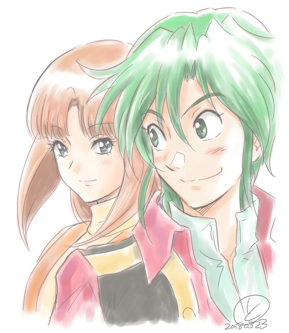 ブルーレイメモリアルボックス発売の時 描いたイラスト。
描きおろしマンガに声をかけてもらってめっちゃうれしかった!(EXAの打ち上げの会場でだったw)
ファンの皆さんにも少し恩返しが出来た気持ち。
このボックスはバンダイビジュアル担当さんの愛とこだわりがあふれ出ていて 最強です! 