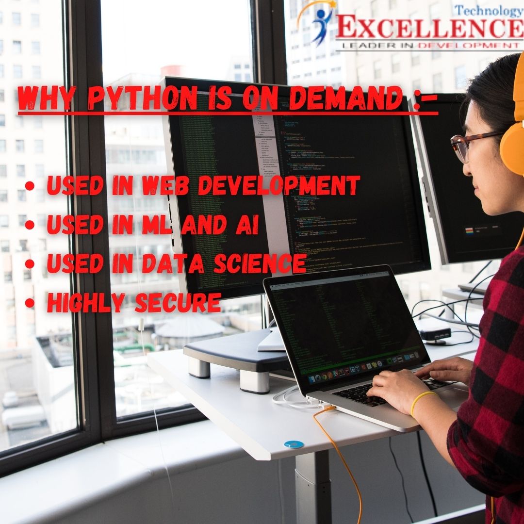 JavaAndPythonT1's tweet image. Excellence Technology offers a excellent Python Course training that will help you master fundamentals, also advanced abstract concepts like writing scripts, sequence.
#python #pythonprogramming #pythonlearning #python_training #chandigarh #mohali 
excellencetechnology.in/python-trainin…