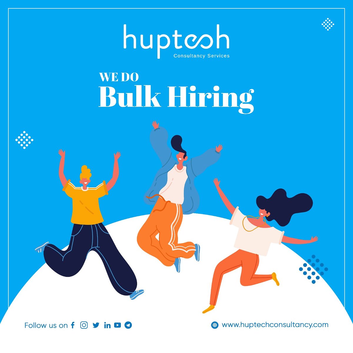 We are Specialised in #bulkhiring 

Contact us for your #bulkhiring 
Contact us at contact@huptechconsultancy.com or +91 9979698407

#ceo #founder #director #itcompanies #itsector #itjobs #cto #hr #management #flexibletiming #5daysworking #helpinghand #lookingforjobchange