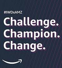 AmazonNewsEU's tweet photo. Join us as we look back on our global events celebrating #IWD2021 and women who dare to innovate, lead, and uplift others towards a more equal and inclusive workplace, under the theme Challenge. Champion. Change, in our latest blog post: https://t.co/iIo3i48RwS https://t.co/8Lx4bhCcWH