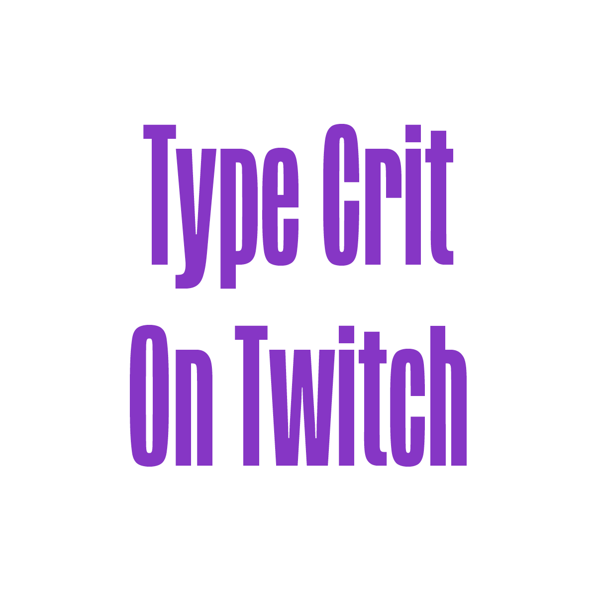 I am offering a free type crit on Twitch.tv/catsupnix
Wednesday 7th at 5pm CEST. Message me if you'd like your work to be included.