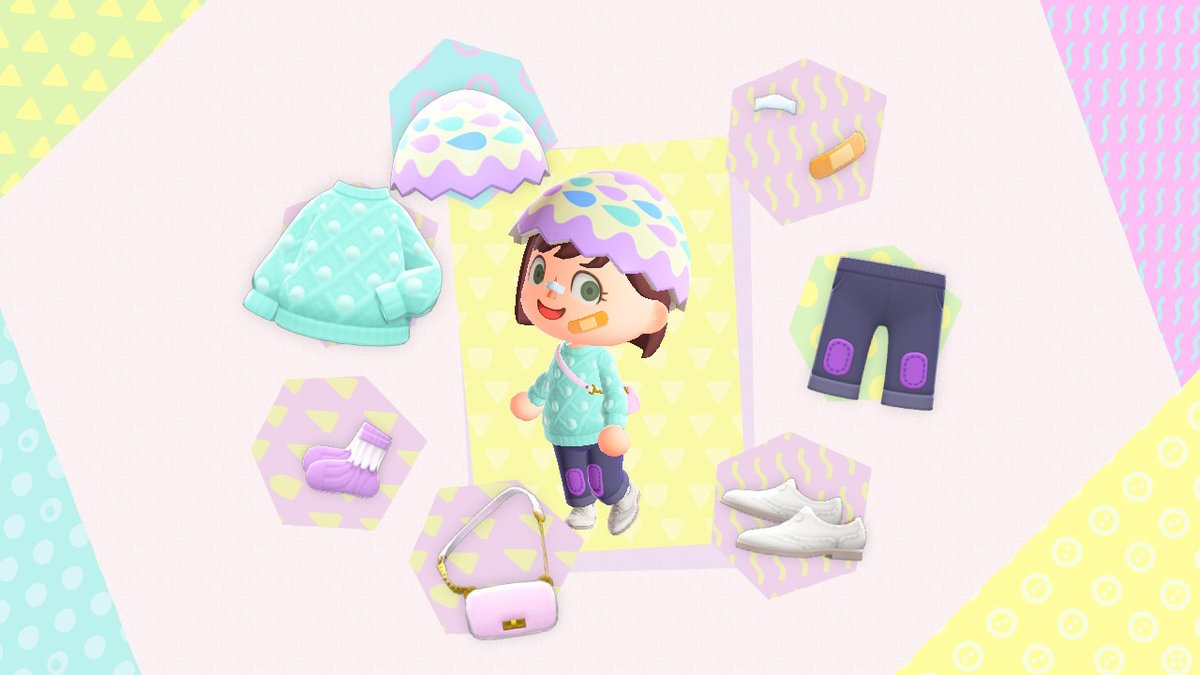 emeraldinsel's tweet photo. cute bunny day outfits #AnimalCrossing #ACNH #NintendoSwitch #acootd https://t.co/Y0Jtd7Mqxk