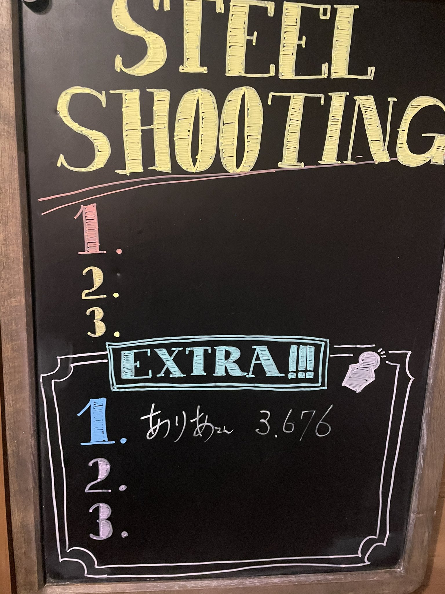 Shooting Bar G Code 浜松店 ガンシューティングバーg Code浜松店オープン 本日のサバ飯は ママのとんかつ まぁママってのはあやさんの事なんですけど それはそうと スティールシューティングが ノーマルとエクストラに ランキングが出来ました