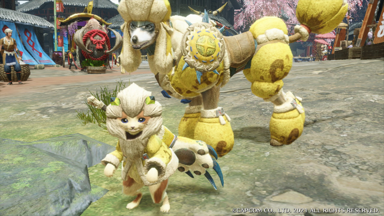 Uzivatel まい Na Twitteru 吸水力たっぷりなもっふもふのルドロス装備 ねこぱんちみたいなアイルーの武器も可愛い けど どう見てもプードルにしかみえないガルク装備も可愛いね モンハンライズ Mhrise モンハン Nintendoswitch オトモ装備 T Co