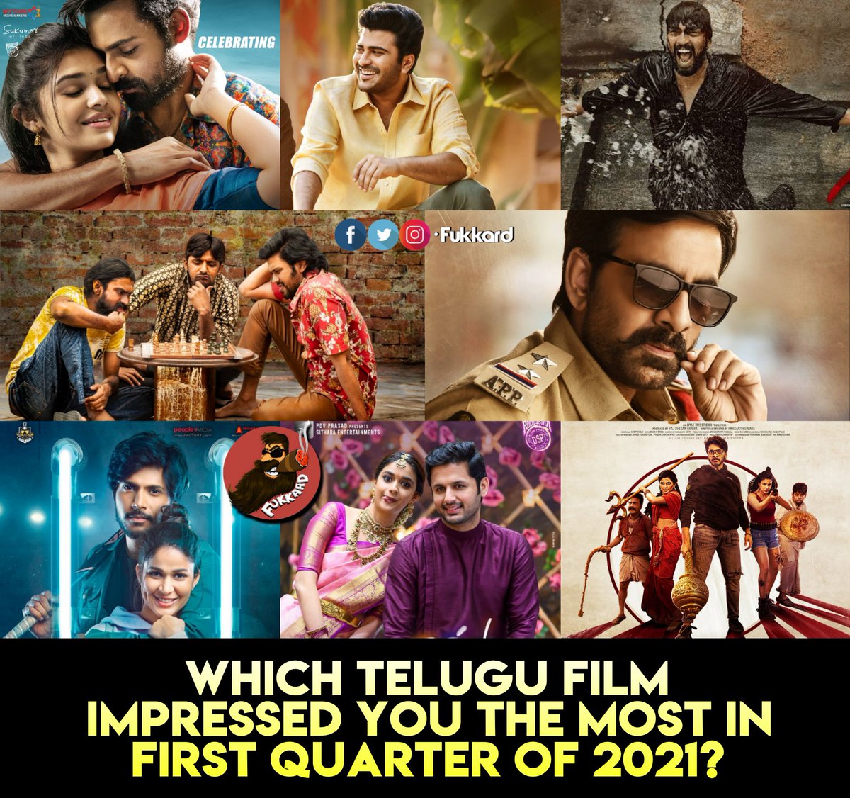 Which Film Impressed you Most.
#TeluguCinema #TFI

#Krack #Naandi #Uppena #ZombieReddy #Sreekaram #A1Express #Jathirathnalu #Rangde