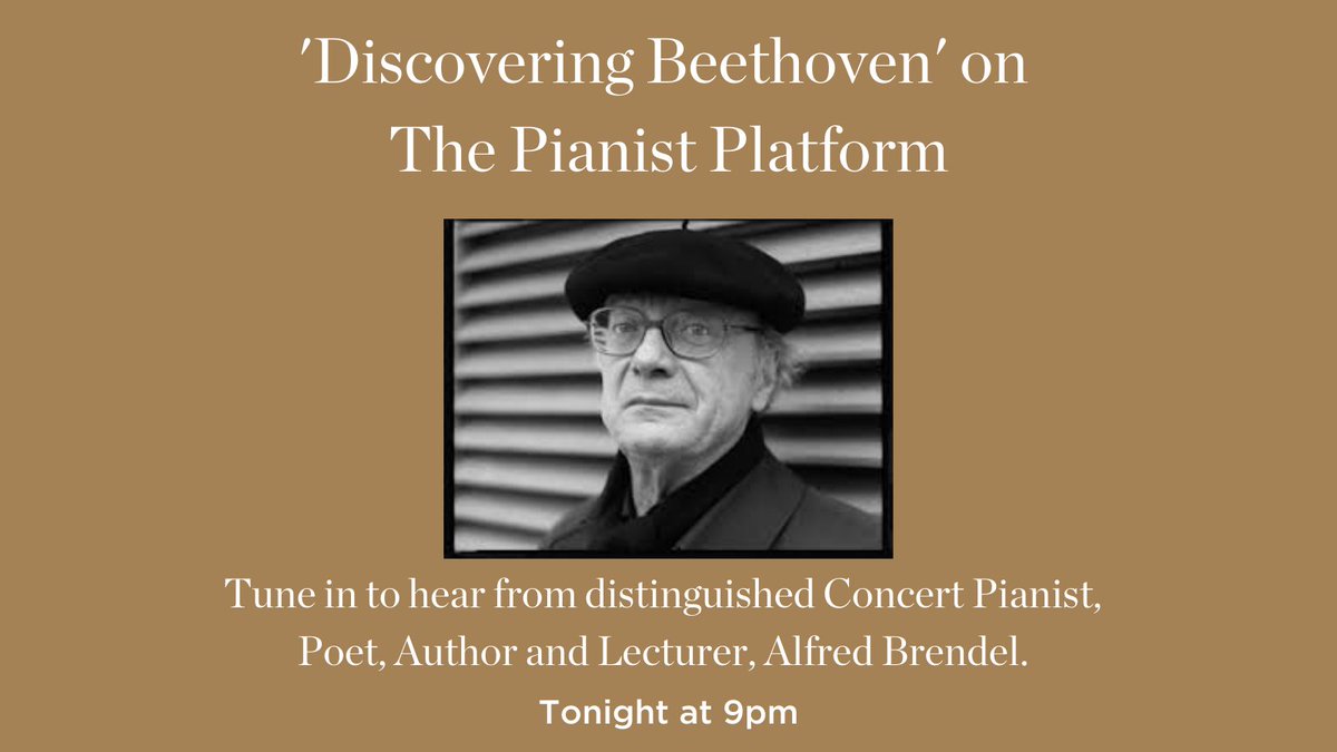 Tune in tonight at 9pm as Yulia Chaplina chats to Alfred Brendel.

hubs.ly/H0KkLJJ0