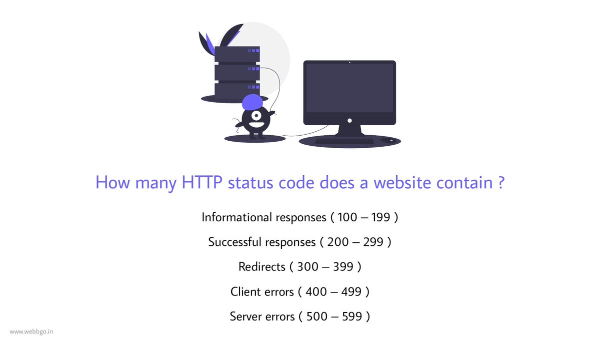 Webbgo_in's tweet photo. HTTP status codes.
#http #website #webbgo #webbgopremium #pune #mumbai #online https://t.co/ulKVUDwVeW