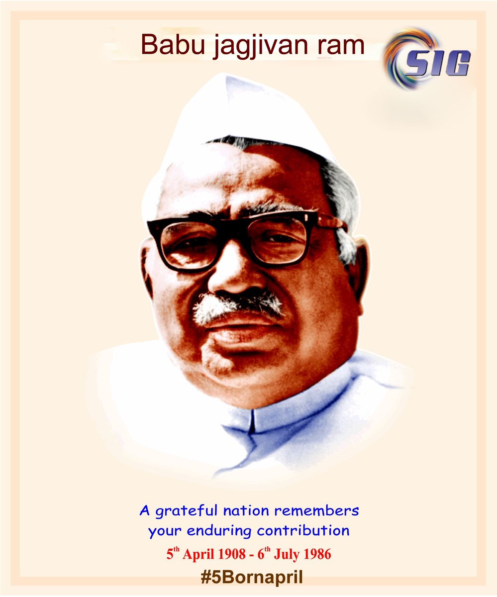 KarimnagarSig's tweet photo. #Remembering adult male Jagjivan Ram on his birthday of remembrance. His service to Asian countries &amp; struggles for the rights of the marginalized forever inspire.
#Babujagjivanram https://t.co/A1tmCTtnFk
