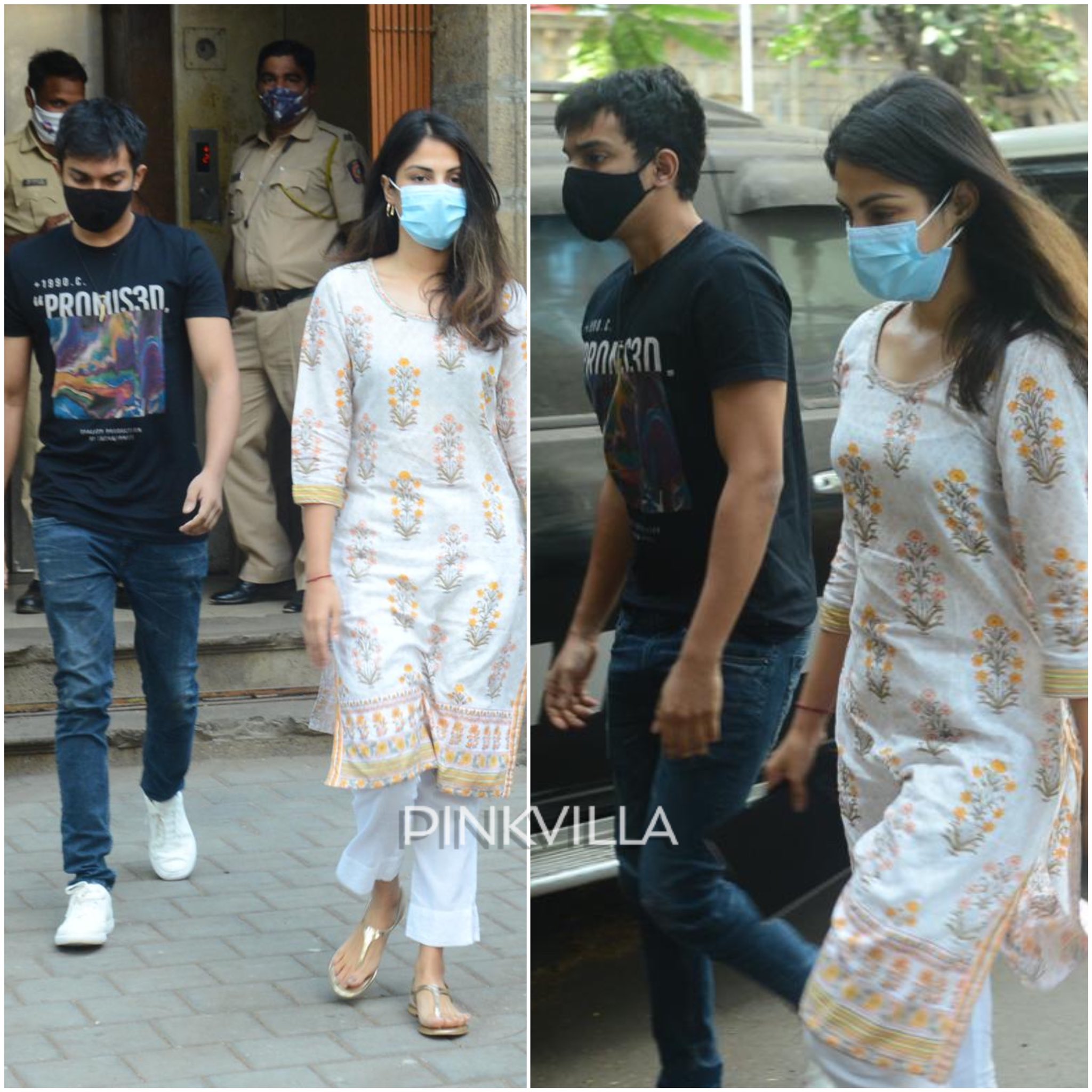 Pinkvilla on Twitter "RheaChakraborty and her brother Showik go to